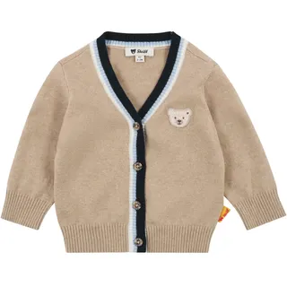 Steiff Strickjacke EU Größe 68 sesame, Kinder Strick-Jacke, warme und bequeme Strickjacke, waschmaschinenfest - 68