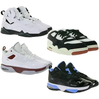 NIKE JORDAN Sneaker Kinder Mädchen und Jungen oder Damen Echtleder Turn-Schuhe Basketball verschiedene Modelle in Weiß oder Schwarz - 38