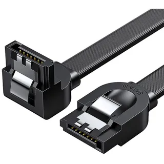 UGREEN rechtwinkliges Sata 3.0 Kabel 0,5m schwarz (US217)