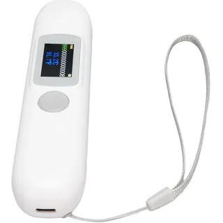 Sxhlseller Haustier-Mikrochip-Scanner mit Bluetooth und Temperaturüberwachung, 1,14-Zoll-Farbbildschirm, Tiermarkenleser, Kompatibel mit den Standards FDX-B ISO 11784 und 11785