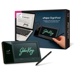 Penpower ePaper SignPad – Unterzeichnung auf MS Word, PDF, JPG und PNG mit Zeitstempel