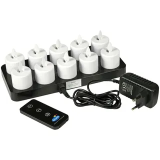 Duni LED Set Moving Flame 38x 36mm 10 Stück