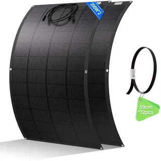 ECO-WORTHY 400W Flexibel Solarmodul Solarpanel für Balkonkraftwerk Wohnmobil