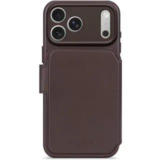 decoded iPhone 17 Pro Leder Wallet Hülle braun