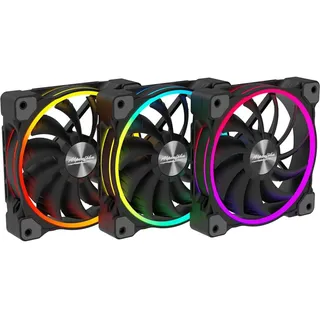 EKL Alpenföhn Wing Boost 3 ARGB PWM PC-Gehaeuse-Luefter Schwarz