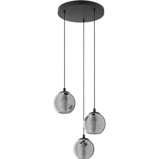 EGLO Ariscani 3-flg. Ø 43 cm rund schwarz-transparent
