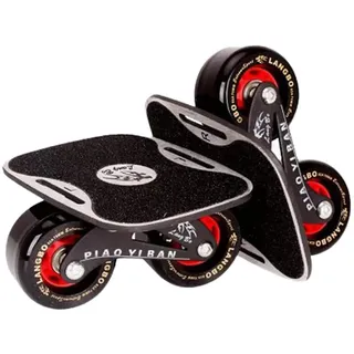 Aymzbd Road Skates Platte, Tragbare Roller mit Rädern Outdoor Sliding Split Skateboard Board für Teenager Geburtstagsgeschenk, Aluminiumplattenrad