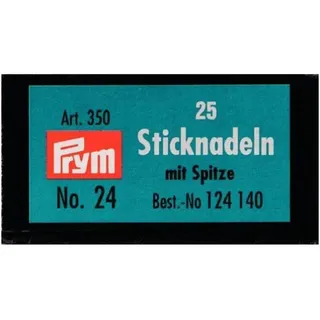 Prym 124140 Sticknadeln mit Sp. ST 24 0,80 x 37 mm silberfarbig, silber
