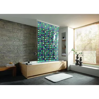 KLEINE WOLKE Duschrollo 128 x 240 cm blau