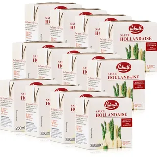 Lukull Sauce Hollandaise 250ml Für Spargel, Gemüse, Fleisch & Fisch (12er Pack)