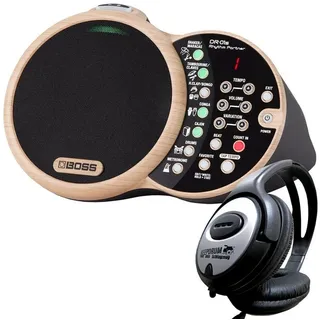 Boss by Roland E-Drum Boss DR-01S Drumcomputer mit Kopfhörer schwarz