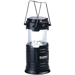 3in1-Solar-LED-Camping-Laterne, Handlampe & USB-Notlader, 80 Lumen