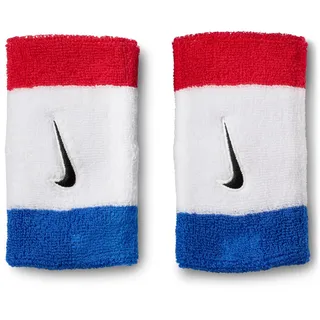 Nike 2er Pack nike Swoosh Classic Doublewide Schweißbänder 467 - gameroyal/universityred/black