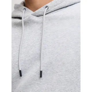 JACK & JONES JACK AND JONES JACK&JONES Herren Jogginganzug - JJEBRADLEY SWEAT HOOD SET, 2-teilig, Jogginghose, Pullover, offenes Bein, Hellgrau / M