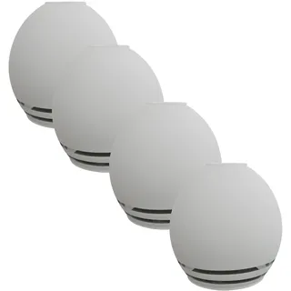 4 Stück Lampenschirm für Tischlampe Lampenglas Glas zu Serie Trio 6056 weiß/klar E14 Ersatzschirm Ersatzglas passend für Deckenleuchte Ersatzglas Lampenschirme Ersatz Lampenschirm klein E14 (4 Stück)