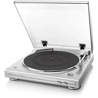 Denon DP-29F Analog Plattenspieler, Riemenantrieb, Vollautomatisch - Silber | Integrierter Phono-Vorverstärker, Vollautomatischer Analog, MM-Tonabnehmer, Aluminium-Plattenteller, Schallplattenspieler