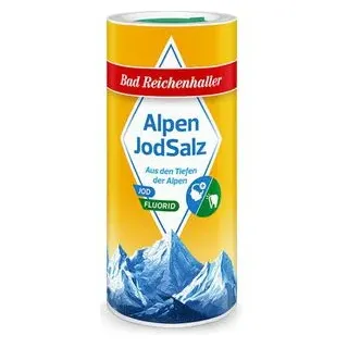 Bad-Reichenhaller Salz Alpen Jodsalz, fein, mit Fluorid, 500g