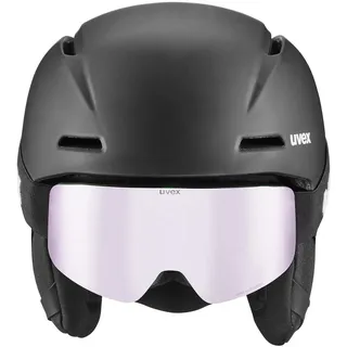 Uvex Viti Set Skihelm (Größe 54-58CM, schwarz)
