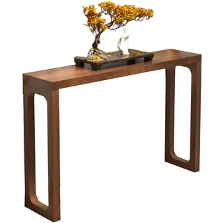 STCERY Konsolentisch, Schmaler Konsolentisch Holz, Flurtisch, Kleiner Ausstellungstisch, Eingangsbereich Deko Tisch, für Flur, Eingang, Büro, Korridor, einfache Montage(80cm/31.5in)