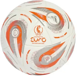 adidas UEFA Women's Euro25 Pro Fußball - weiß/orange/silber