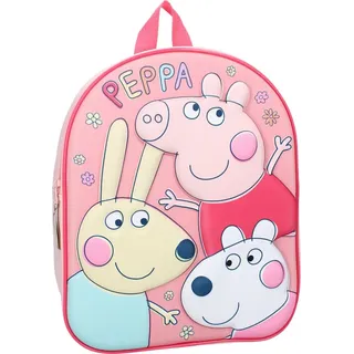Peppa Pig 3D-Rucksack – Praktischer Begleiter für Schule & Freizeit - Rosa