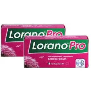 Lorano®Pro 5 mg bei Allergie – Keine Allergietablette ist stärker* | 2x18 St | Die Allergietabletten für alle Heuschnupfen-Symptome | Macht nicht schläfrig***