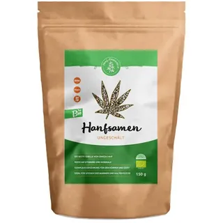 Hanf Gesundheit Hanfsamen BIO (ungeschält, 150g)