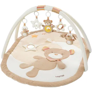 Fehn Spielbogen mit Krabbeldecke, braun