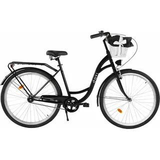 Damenfahrrad Davi Lila 28", 1 Gang, 155-180 cm, Schwarz/Schwarz - Schwarz
