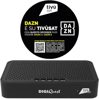 Digiquest Tivusat Classic Q30, DVB-S2 mit HD Videorekorder Funktion - DAZN 1 und 2 Channel fähiges Gerät