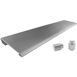 CHERRY AC 3.3, Ergonomische Handballenauflage & Aufstellfüße aus Aluminium, Zubehör für Gaming-Tastatur CHERRY MX BOARD 3.0 S, Schnell Befestigt, Silber