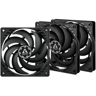 Arctic P12 Slim PWM PST 120 mm schwarz 4-pin 3er Set