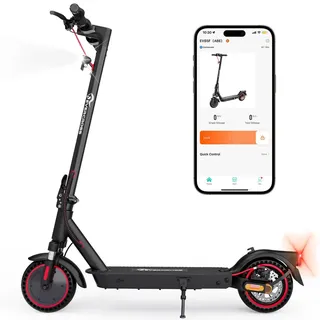 RCB EV85F E-Scooter mit Straßenzulassung (ABE), Faltbarer Elektroroller für Erwachsene with APP - 400W Motor, 7,8AH Batterie, 15KG Gewicht, Max Belastung 120 kg, Duales Brems, Zwei Stoßdämpfer