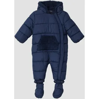 s.Oliver Unisex Wattierter Overall mit Kapuze - blau - 68