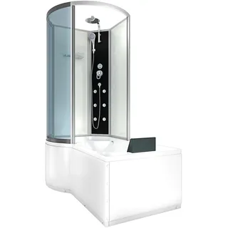 AcquaVapore Kombination Badewanne Dusche K50-R00 Duschtempel 100x170