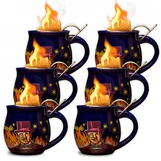 Feuerzangentasse 6er im Karton, Blau/Rühmann - für Feuerzangenbowle