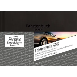 Avery Zweckform Fahrtenbuch A6 quer Blau