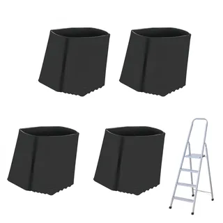 pelriox 4 Stück Ersatz Gummifüße Für Leitern, Leiter Füße, Leiterfüße, Leiterfüße Anti-Rutsch-Leiterfüße, Passend für 2x4 cm Quadratische Rohrleiter, Geeignet, Unverzichtbar für Sicheres Klettern