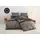 Linon braun 155 x 220 cm + 80 x 80 cm