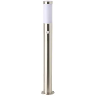 Brilliant Außenleuchte Edelstahl mit Bewegungsmelder IP44 silber