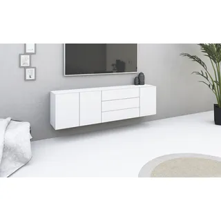 borchardt Möbel Sideboard BORCHARDT MÖBEL "Sophia", weiß (weiß matt), B:190cm H:53cm T:35cm, Spanplatte, Sideboards, Sideboard, Breite 190 cm, zur Wandmontage