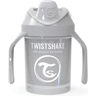 Twistshake Babyflasche Trinkbecher 230 ml Grau