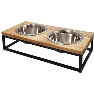 Nobby Hundenapf mit Ständer Elegant Diner 1,8 l 48 x 24 x 14 cm