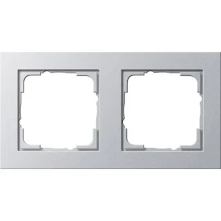 Gira Abdeckrahmen 2fach, alu (0212 25)