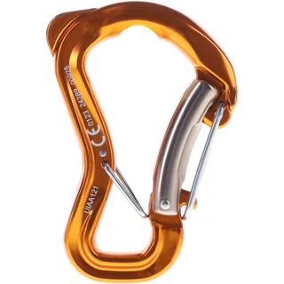 grivel srl Grivel Clepsydra Small Twin Gate Snap Hook Rot,Golden,Rot,Golden