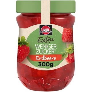 Schwartau Extra Weniger Zucker Erdbeere, 300g