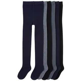 TupTam Baby Jungen Strickstrumpfhose 6er Pack, Farbe: Farbenmix 3, Größe: 116-122 - 116-122