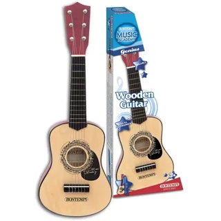 BONTEMPI Spielzeuggitarre Klassische Holzgitarre 55 cm Schwarz
