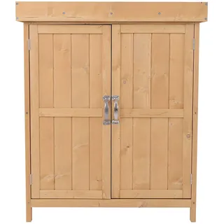 Outsunny Geräteschrank 0,74 x 0,43 x 0,88 m natur