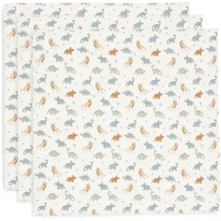 jollein 535-851-67100 Spucktücher/Mundtücher Musselin 3er Pack - Roarsome (70x70cm)